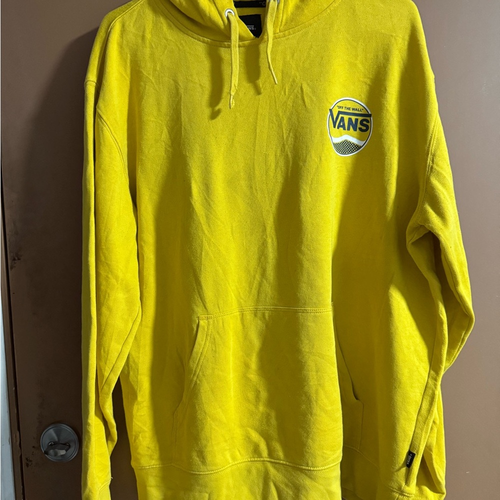 Vans Off The Wall Men's Bright Yellow Hoodie